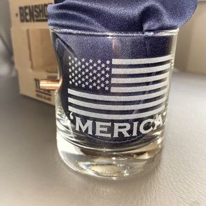 COPY - Merica Cocktail Glass with actual bullet
